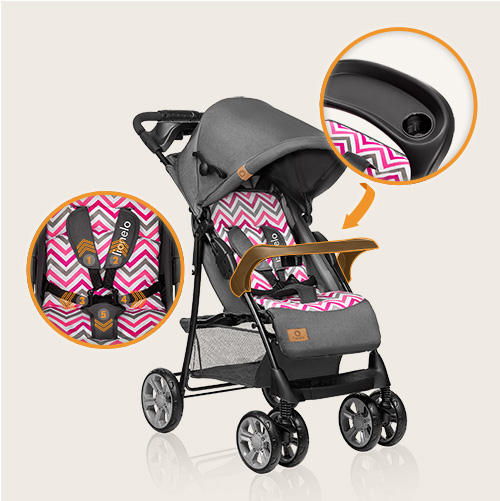 Lionelo Emma Plus Pink Scandi — Buggy